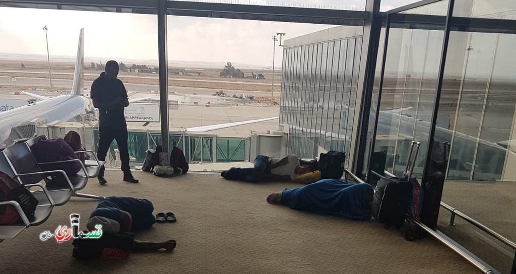 اكثر من 95 حاج وحاجه من كفرقاسم عالقون في مطار عمان دون اهتمام ورعاية والإداريين  نفكر بالعودة بحافلات البر   